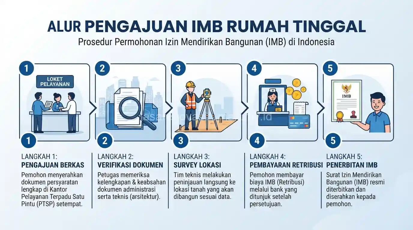 Alur pengajuan IMB rumah tinggal di dinas terkait