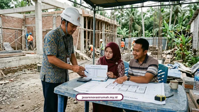 Renovasi rumah tipe 36 di kawasan Lowokwaru Malang