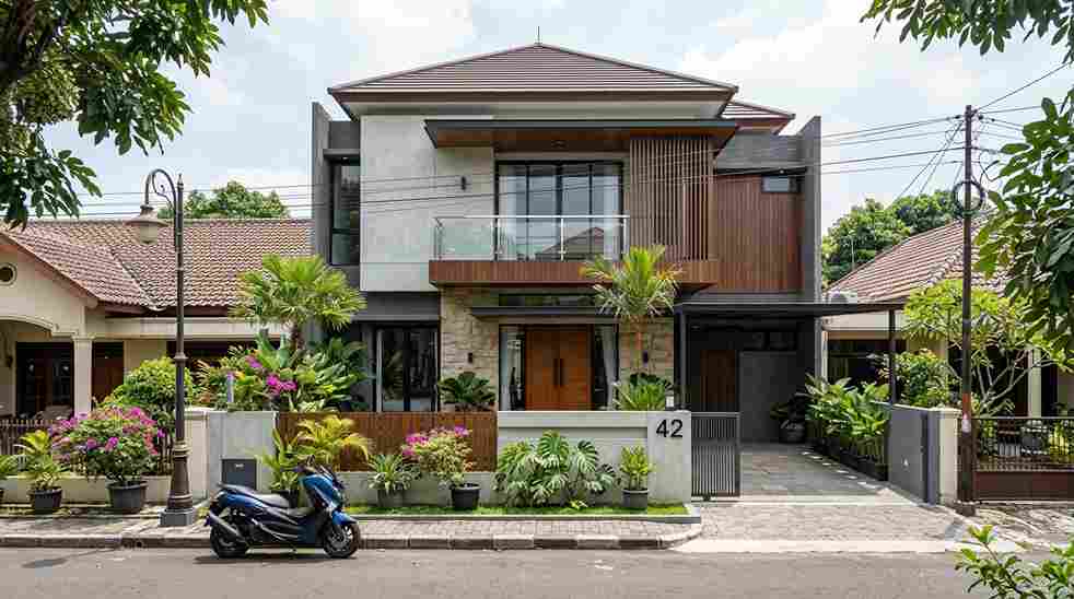 Fasad Rumah &mdash; Surabaya &mdash; Renovasi Fasad