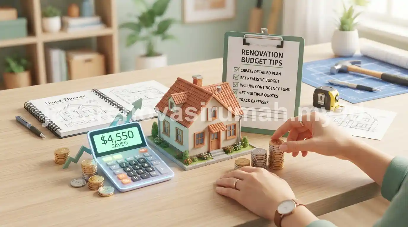Ilustrasi tips mengontrol anggaran renovasi rumah